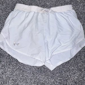 White under armor shorts, size small